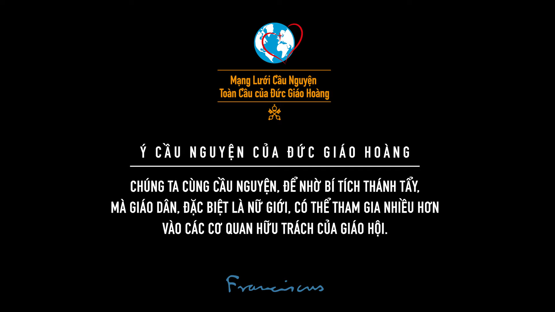 Ý cầu nguyện của ĐGH cho tháng 10: xin cho phụ nữ có những vai trò lãnh đạo lớn hơn trong Giáo hội