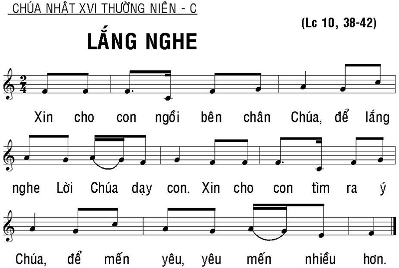 Bài ca ý lực Chúa Nhật XVI Mùa Thường Niên Năm C