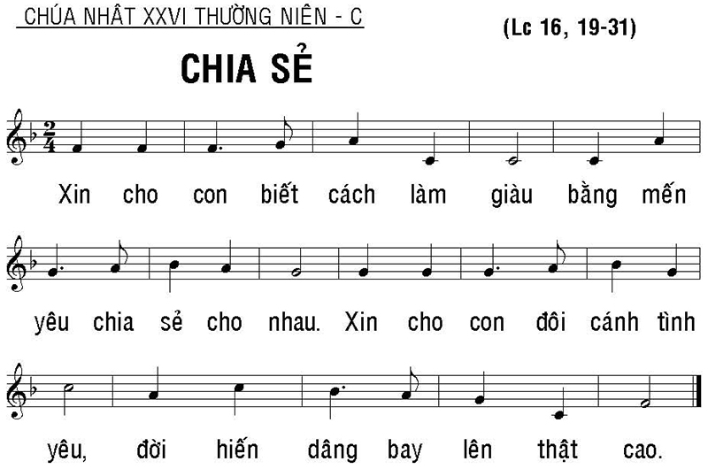 Bài ca ý lực Chúa Nhật XXVI Mùa Thường Niên Năm C